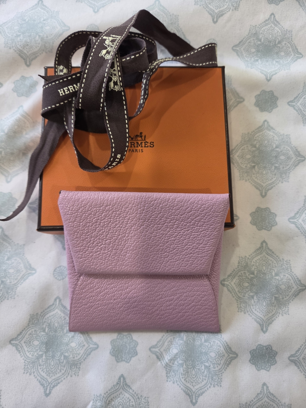 Hermes Bastia Coin Purse Rose
